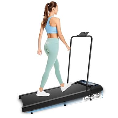 Upreign Walking Pad Treadmill, Portable Small Treadmills for Home & Office, 2.5HP Low Noise Treadmill with Remote Control, Compact Design - Image 1