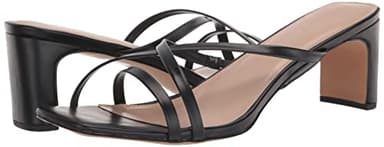 The Drop Women's Amelie Strappy Square Toe Heeled Sandal, Black, 7 - Image 6