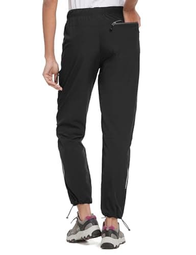 baleaf Cargo Pants for Women Petite Joggers Lightweight Quick Dry Pant Water Resistant 27'' Travel Workout Athletic Black Size L - Image 3