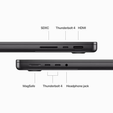 Apple 14.2" MacBook Pro Apple M3 Pro 11-Core CPU 14 Core GPU 36GB RAM 1TB SSD - Space Black (Late 2023) - Image 5