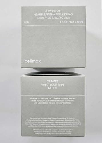 celimax Ji.Woo.Gae Heartleaf BHA Peeling Pad | with Heartleaf Extract, Exfoliating Toner Pads, Facial Peels, Hydrating, for Troubled Skin & Breakouts (60 Pads) - Image 4