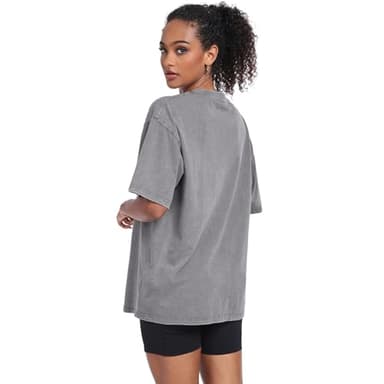 3 Pack Womens Washed Vintage Oversized T-Shirt Casual Baggy Streetwear Boyfriend Tee Workout Short Sleeve Cotton Tops(W-BGCFGY,m) - Image 4