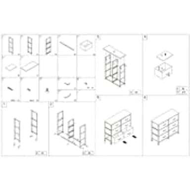 AZL1 Life Concept 6 Drawers Fabric Dresser, Tower Dresser for Bedroom, Hallway, Nursery, Entryway, Closets, Sturdy Metal Frame, Wood Tabletop, Easy Pull Handle, Ivory - Image 7