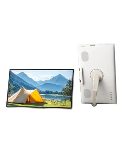 KTC 25 Inch Portable TV - Smart Touch Screen with Google Play, Android 14, Qualcomm 8G RAM+128G Storage, 1080P Smart Handy TV with 8MP Camera and Battery, Touchscreen Monitor for Camping, Bathroom - Image 1