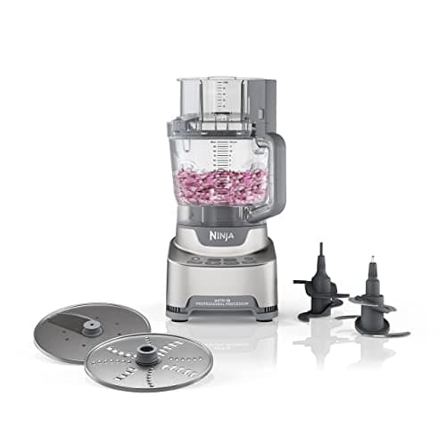 Ninja Food Processor, Professional XL, 1200 Peak-Watts, 4-in-1, Chopping, Slicing/Shredding, Purees, Dough, 12-Cup Processor Bowl, 2 Blades & 2 Discs, Feed Chute/Pusher, Black, NF701 - Image 1