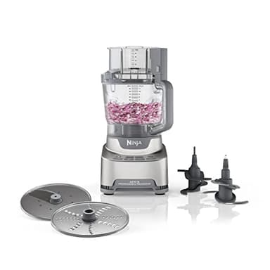 Ninja Food Processor, Professional XL, 1200 Peak-Watts, 4-in-1, Chopping, Slicing/Shredding, Purees, Dough, 12-Cup Processor Bowl, 2 Blades & 2 Discs, Feed Chute/Pusher, Black, NF701 - Image 1