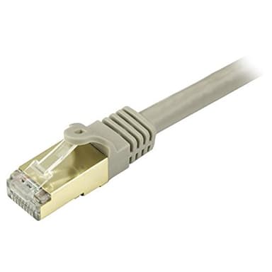 StarTech.com 8ft CAT6a Ethernet Cable - 10 Gigabit Shielded Snagless RJ45 100W PoE Patch Cord - 10GbE STP Network Cable w/Strain Relief - Gray Fluke Tested/Wiring is UL Certified/TIA (C6ASPAT8GR) - Image 2