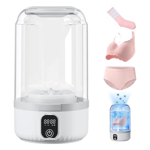 Portable Washing Machine, 2025 Upgraded Mini Washer, 4000mAh Rechargeable Cordless Washing-Machine, Deep Cleaning Underwear Small Clothes,Suitable for Solo Living, Travel, Apartment, Hotel and camping - Image 1