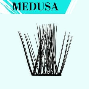 Lash Extension Kit,DIY Eyelash Clusters Kit 168Pcs with Lash Bond and Seal Glue Waterproof,Eyelashes Remover for Lash Cluster Extensions Kit for Beginner,Lashes Applicator Tool(Medusa,D-Mix8-16mm Kit) - Image 8