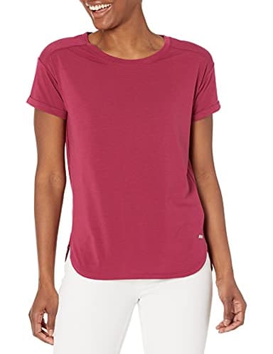 Amazon Essentials Women's Studio Relaxed-Fit Lightweight Crewneck T-Shirt (Available in Plus Size), Ruby Red, X-Large - Image 1