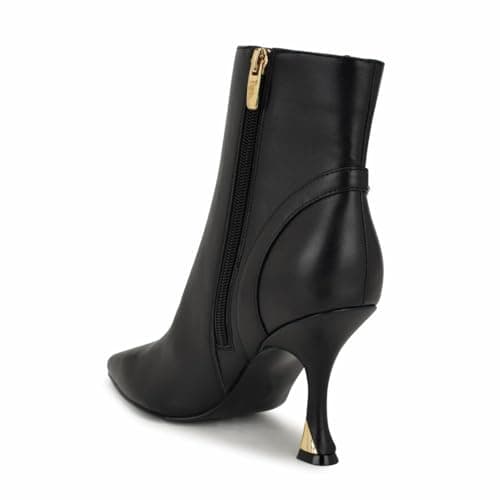 Nine West Women's Chaine Bootie, Black Smooth 002, 8.5 - Image 1