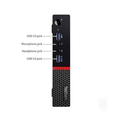 Lenovo ThinkCentre M700 Mini Tiny Business Computer PC w/ 24in FHD Monitor, M700 Micro Computer Core 6th Gen, 16GB RAM, 512GB SSD, DisplayPort, RJ-45, WiFi, Bluetooth, Windows 10 Pro (Renewed) - Image 4