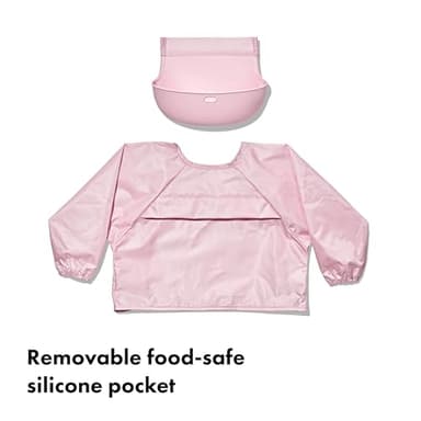 OXO Tot Sleeved Roll Up Bib - Blossom - Image 2