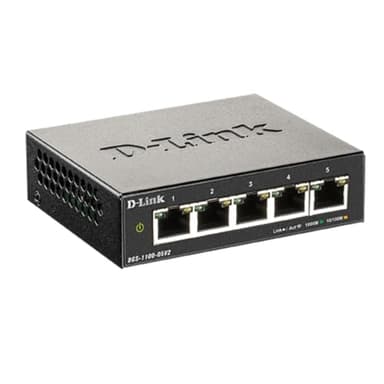 D-Link 5-Port Gigabit Smart Managed Switch —5GbE Ports —L2—VLANs —Web Managed —Desktop—Fanless —NDAA Compliant —Lifetime Protection (DGS-1100-05V2) - Image 5