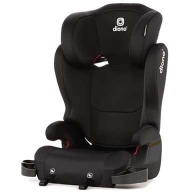Diono Cambria 2 XL, Dual Latch Connectors, 2-in-1 Belt Positioning Booster Seat, High-Back to Backless Booster, Space and Room to Grow, 7 Headrest Positions, 8 Years 1 Booster Seat, Black - Image 1