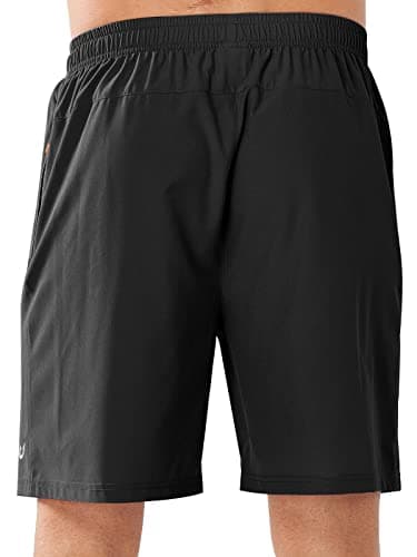 NORTHYARD Men's Athletic Running Shorts Quick Dry Workout Shorts Lightweight Sports Gym Basketball 7"/ 9"/ 5" Tennis Hiking Exercise Black-7 inches 2XL - Image 2