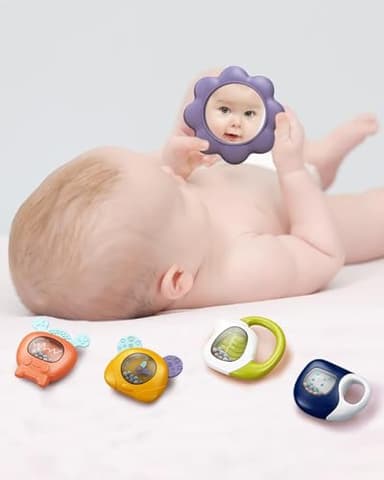 dearlomum Baby Play Mat Gym, Funny Play Piano Tummy Time Activity Mat with 5 Infant Sensory Toys, Music and Lights, Boy & Girl Gifts for Newborns 0 to 3 6 9 12 Months（New Blue） - Image 6