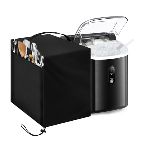 Ice Maker Cover, Suitable for Countertop Ice Maker Machine, Waterproof& Dustproof Cover for Portable Ice Makers/Ice Cube Maker/Ice Machine（Cover Only - Image 1