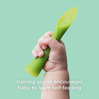 Olababy Baby and Children's Spoon (Training, Set of 2) - Flexible Learning Spoon for Complementary Foods Introduction | Soft, Flexible Silicone BPA-Free - Image 4