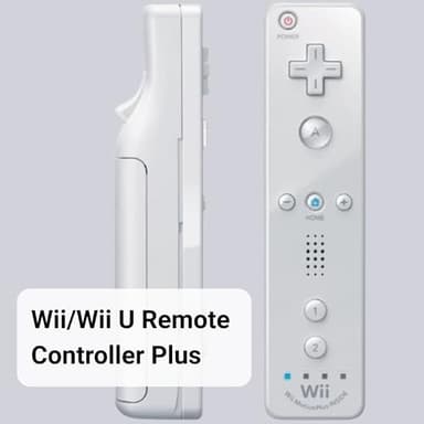 Wii Remote with Motion Plus - Wireless Bluetooth Game Controller - Official Wii and Wii U Compatible - 2 Pack (Renewed) (White) - Image 3