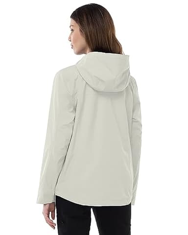 Outdoor Ventures Packable Rain Jacket Women Lightweight Waterproof Raincoat with Hood Cycling Bike Jacket Windbreaker - Image 2