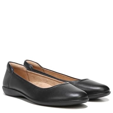 Naturalizer Womens Flexy Comfortable Slip On Round Toe Ballet Flats ,Black Leather,9.5 M US - Image 7