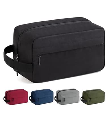 Vorspack Travel Toiletry Bag for Men - Large Toiletries Bag Water Resistant Hanging Travel Bag for Travel Toiletries Accessories - Black - Image 1