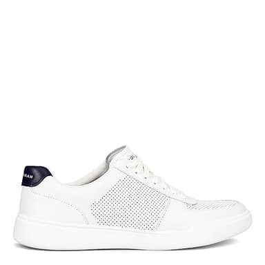 Cole Haan Men's Grand Crosscourt Modern Perforated Sneaker, Optic WHT/Peacock, 10.5 - Image 3