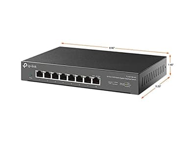 TP-Link TL-SG108-M2 - 8 Port Multi-Gigabit Unmanaged Network Switch, Ethernet Splitter, 𝟮.𝟱𝗚𝗯 Bandwidth, Plug & Play Desktop/Wall-Mount Fanless Metal Design - Image 3