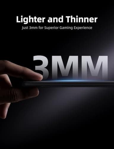 llano MP001 Tempered Glass Gaming Mousepad for FPS Gamers, 17.7”x15.8” Large Ultra-Smooth 0.85μm Micro-Etched Surface, 3mm Thick, Non-Slip Base, Compatible with Viper/G502, Large - Image 7