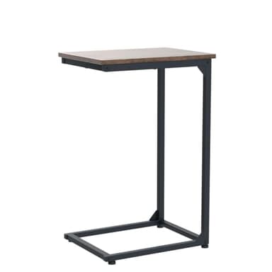 AMHANCIBLE C Shaped End Tables, TV Trays Set of 2 for Living Room, Slide Under Couch Table for Sofa, Bedroom, Small Space, Rustic Brown HET02CBR - Image 5