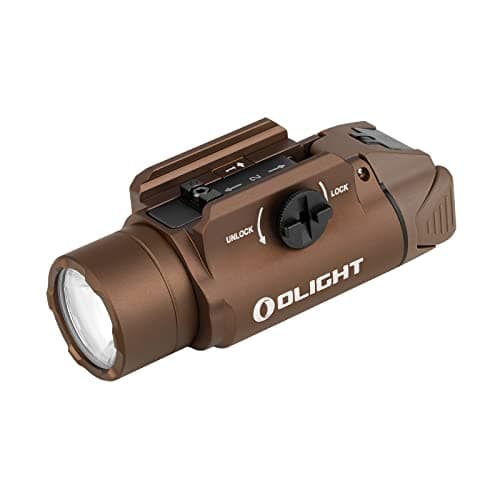 OLIGHT PL-3S Valkyrie 1000 Lumens Compact Weaponlight Rail-Mounted Tactical Light LED with Rail Locating Keys for 1913 Picatinny, GL Style (Desert Tan) - Image 1