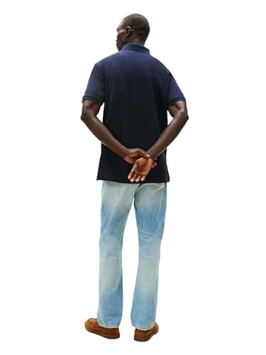 Tommy Hilfiger Men's Short Sleeve Polo Shirt in Classic Fit, Navy, 2X-Large - Image 4