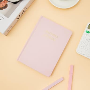 TSFPapier Reading Journal Book Lovers Gifts Hardcover Leather Readers Accessories Track Reading Log with 65 Books Reviews, 5.8”x8.3”, Pink - Image 8
