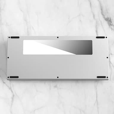 DrunkDeer A75 Rapid Trigger Mechanical Keyboard TKL Aluminum Case Wired Magnetic Switch Compact 82Keys RGB No Keycap,with Knob,Sliver White - Image 2