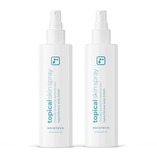 BRIOTECH Topical Skin Spray, Hypochlorous Acid Spray for Sensitive Skin, HOCl Facial Mist, Full Body Support Against Irritation, Calm Redness, Soothe Foot & Scalp, 8 oz (2 Pack) - Image 1