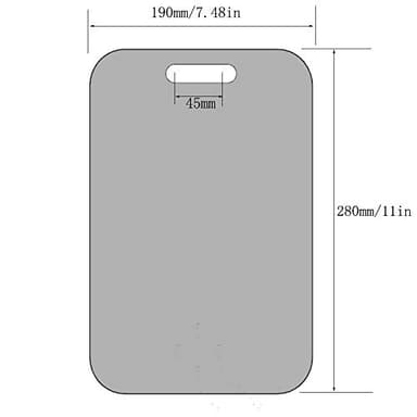 APHUIME Fogless Shower Mirror (11inX7.48in), Anti-Fog Frameless Wall Hanging Makeup & Shaving Bathroom Accessory (Large, Shaver Hook) - Image 3