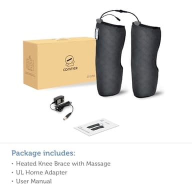 COMFIER Heated Knee Massager with Heating Pad for Knee Pain Relief,Gifts for Dad Mom Men Women,Knee Warmers Wrap,Heated Knee Pad for Men Women Seniors - Image 9