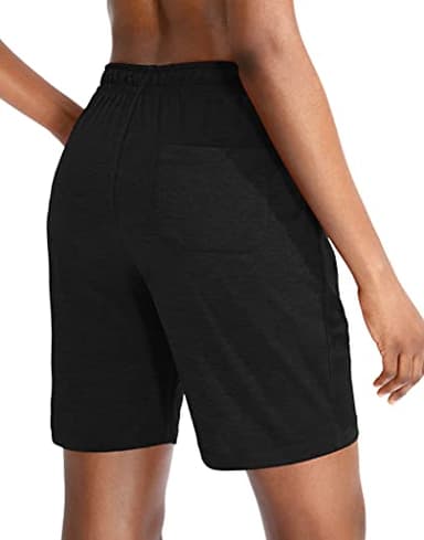 G Gradual Women's Bermuda Shorts Jersey Shorts with Deep Pockets 7" Long Shorts for Women Lounge Walking Athletic (Black, XX-Large) - Image 4