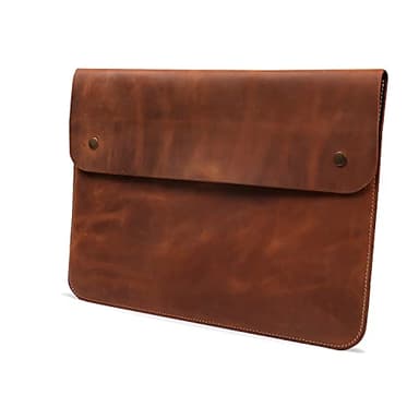 MegaGear Top Grain Leather MacBook Bag Laptop Sleeve for MacBook Pro and MacBook Air Case - 16 Inch - 15 Inch - 15.5 Inch (M4, M3, M2, M2, M1, Pro & Max) 2020 to 2024 Models - Image 2