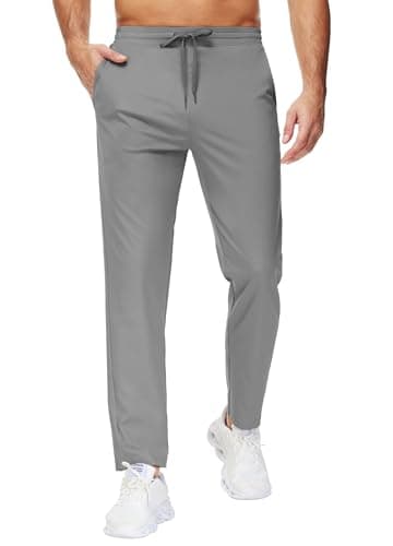 MIVEI 34" Inseam Men's Sweatpants with Zipper Pockets Men Joggers Running Workout Athletic Gym Track Tall Pants - Image 1