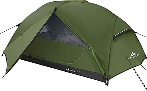 Forceatt Tent 2-3 Person Camping Tent, Waterproof and Windproof 3-4 Seasons Ultralight Backpack Tent, can be Installed Immediately, Suitable for Hiking, Camping, Outdoor (2-Person-Dark Green) - Image 1