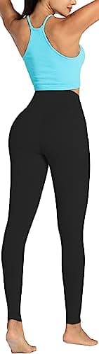 Sunzel Sunzfly Leggings for Women, High Waisted Yoga Pants, Squat Proof, Buttery Soft for Workout, 28" Leggings with Pockets (Large, Black) - Image 5