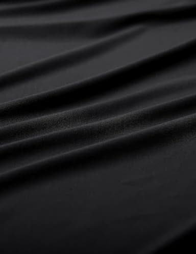 CRZ YOGA Women's Bikini Top Cropped V Neck Adjustable Spaghetti Straps Swimsuit Padded Athletic Bathing Suit Black Medium - Image 7