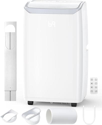 14,000 BTU Portable Air Conditioner – 4-in-1 Portable AC Unit with Cooling, Dehumidifier, Fan & Sleep Mode for Rooms Up to 700 Sq.Ft, Remote Control, LED Display, 24H Timer, White-3032 - Image 1