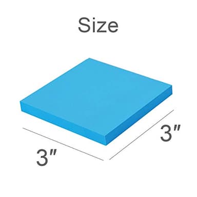 Sticky Notes 3x3 Inches,Bright Colors Self-Stick Pads, Easy to Stick for Home, Office, Notebook, 82 Sheets/pad - Image 2