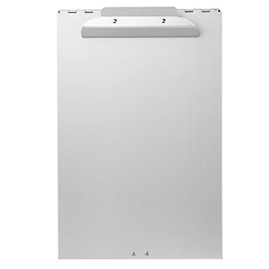 Amazon Basics Metal Clipboard with 2 Compartments and Interior 250 Sheet Paper Storage, 14.09 x 9.21 x 2.6 inches, letter size, Silver - Image 3