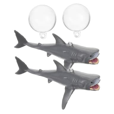 SUPVOX 6 Sets Floating Shark Aquarium Ornaments Cute Fish Tank Decorations for Underwater Landscapes PVC Fish Tank Accessories for Aquatic Environments - Image 7