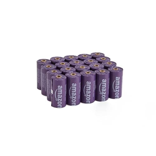 Amazon Basics Premium Lavender Scented Standard Dog Waste Bags, 300 Count (15 Pack of 20) - Image 1