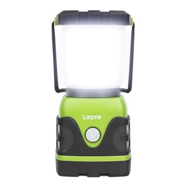 Lepro 1500LM Battery Powered LED Camping Lantern, Waterproof Tent Light with 4 Light Modes, Camping Essentials, Portable Lantern Flashlight for Camping, Emergency Light, Power Outage, Not Rechargeable - Image 1